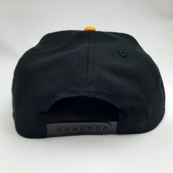 CAT Diesel Power Caterpillar Embroidered Patch Flat Bill Trucker Snapback Black - Picture 4 of 4